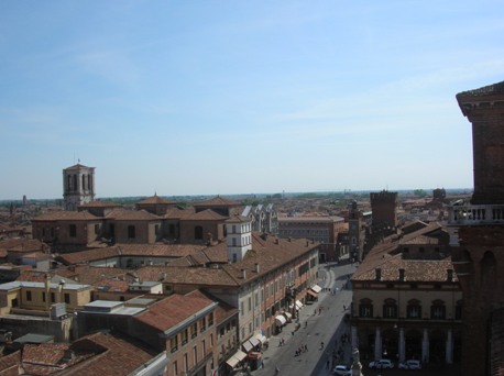 Ferrara - Panorama dalla Torre dei Leoni con il Duomo sullo sfondo